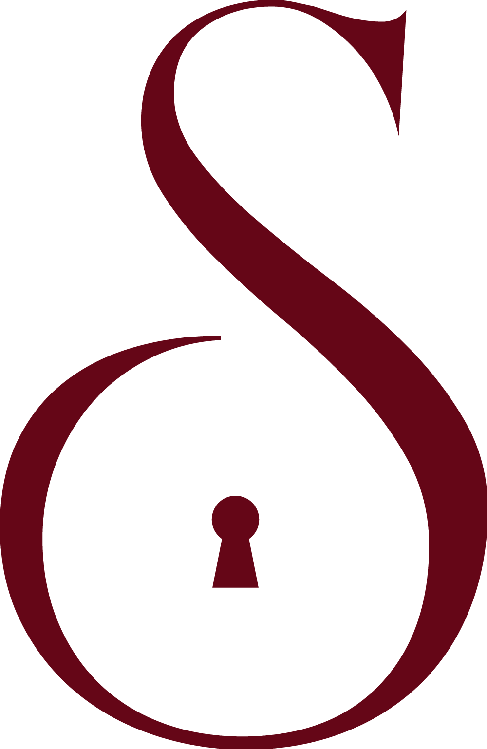 Six Boutique Hotel Logo - a red S shape with a keyhole